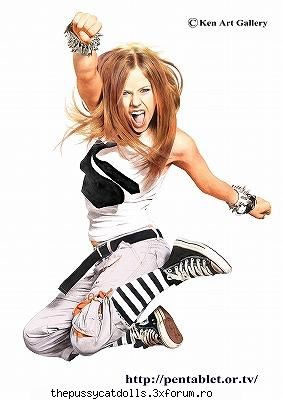 avril lavigne ok..mai pun una..