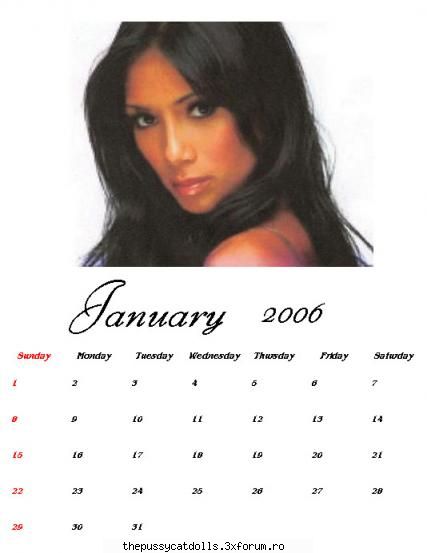 Calendar 2006 Pcd - ~~~Ianuarie~~~ In luna ianuarie este o poza cu - Images